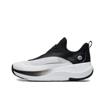 LiNing Soft Go Anti Slip Wear Resistant Low Top Casual Shoes Women's White Black