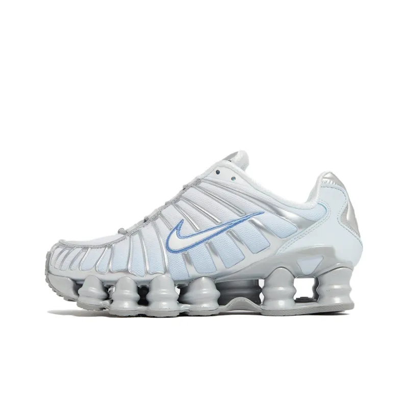 Nike Shox TL Series 'Grey Light Blue' Durable Breathable Low Top Running Shoes Men's White Blue-0