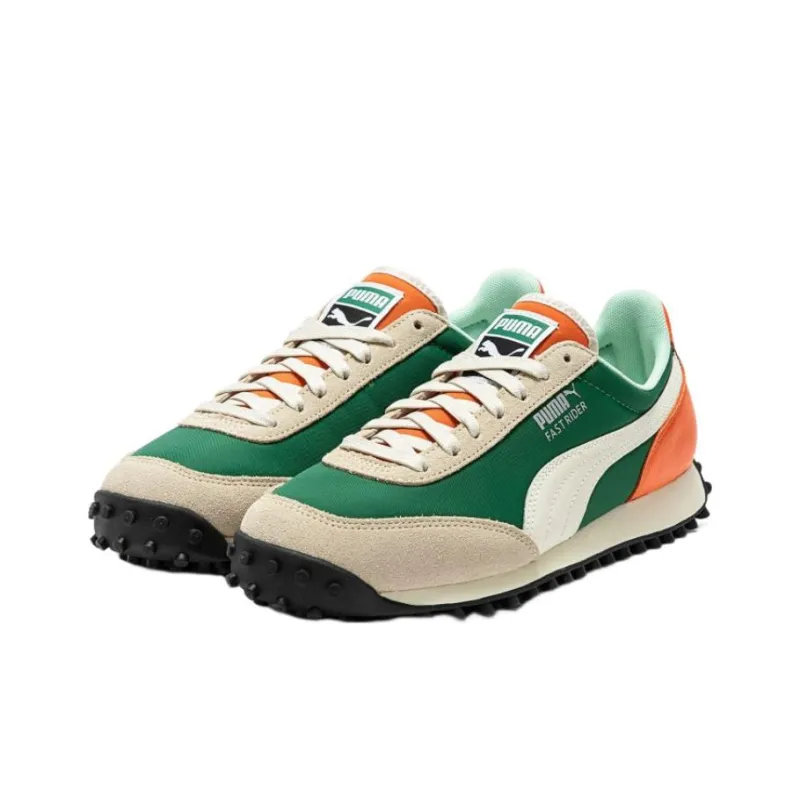 Puma Fast Rider Beige Green Orange-2
