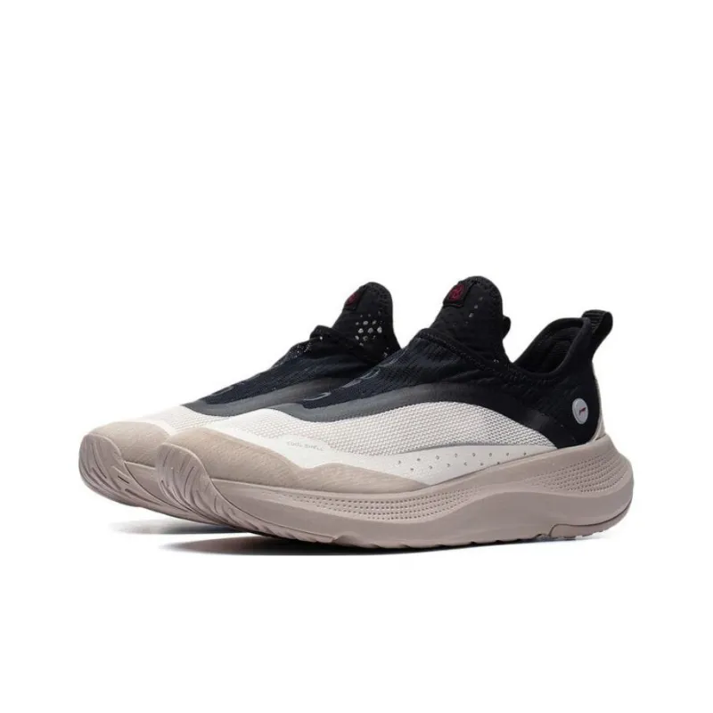LiNing Soft Go Anti Slip And Wear Resistant Breathable Low Top Sports Casual Shoes Men's Gray Black-2