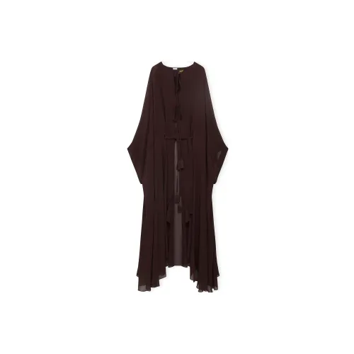 LOEWE Cloaks Women's Chocolate Brown