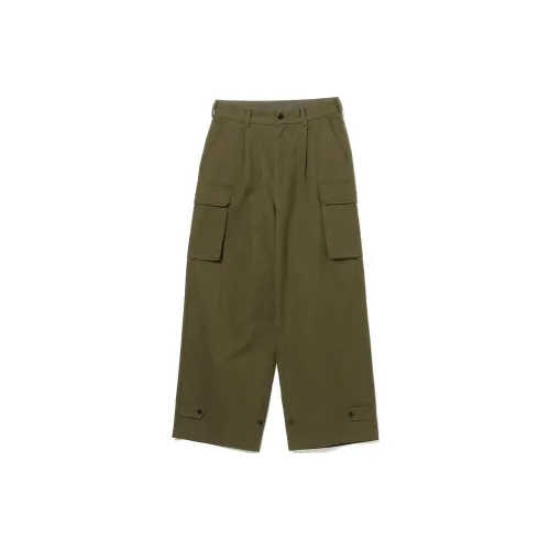 Beams Cargo Pants Men Olive Green