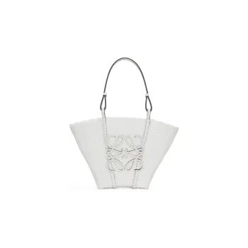 LOEWE Basket Polypropylene Handbags Shoulder Bags Women's White