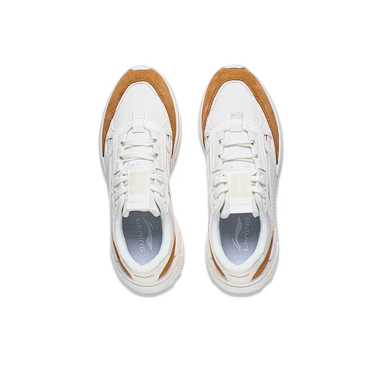 LiNing Wind Rider 2.0 Low-Top Sports Casual Shoes Men's White Yellow-2