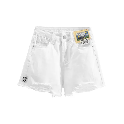 FOREVER 21 Denim Shorts Women's White