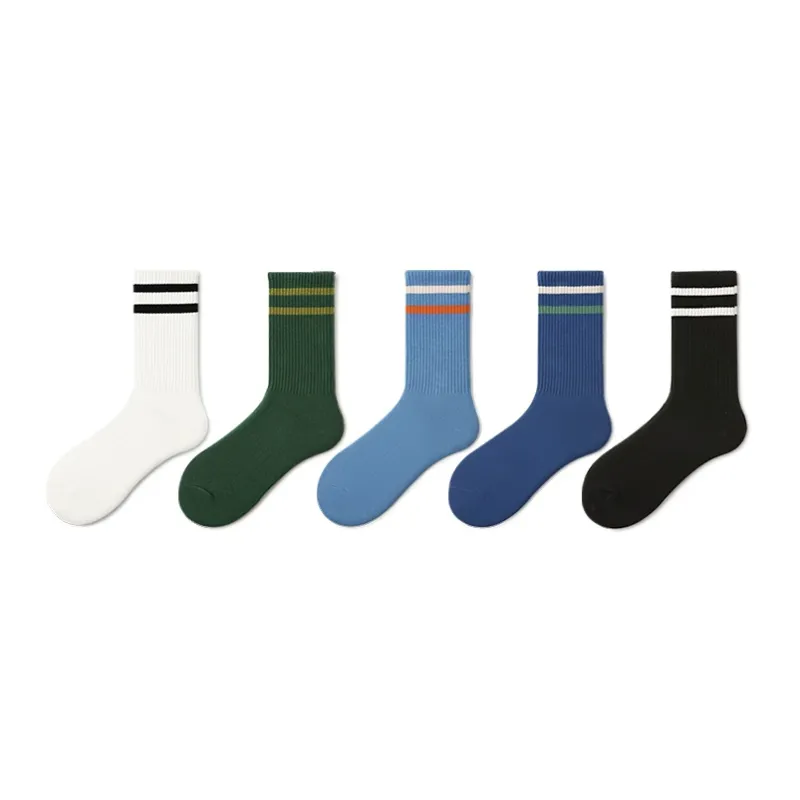 SHIWAJI Mid Calf Socks Unisex 5 Pack-2