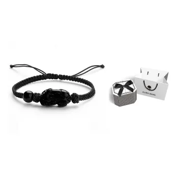 ALIEN BANG Obsidian Bracelets Men's