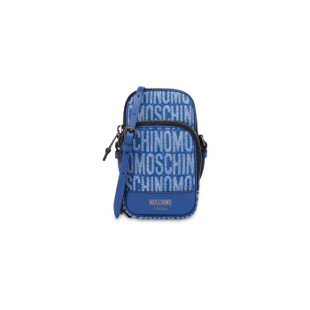 MOSCHINO Denim Coin Purse Shoulder Bag Crossbody Bag Wallet Women's Blue