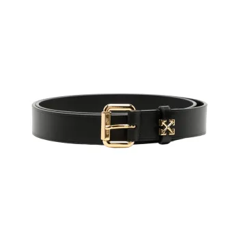 OFF-WHITE Leather Belts Men Black