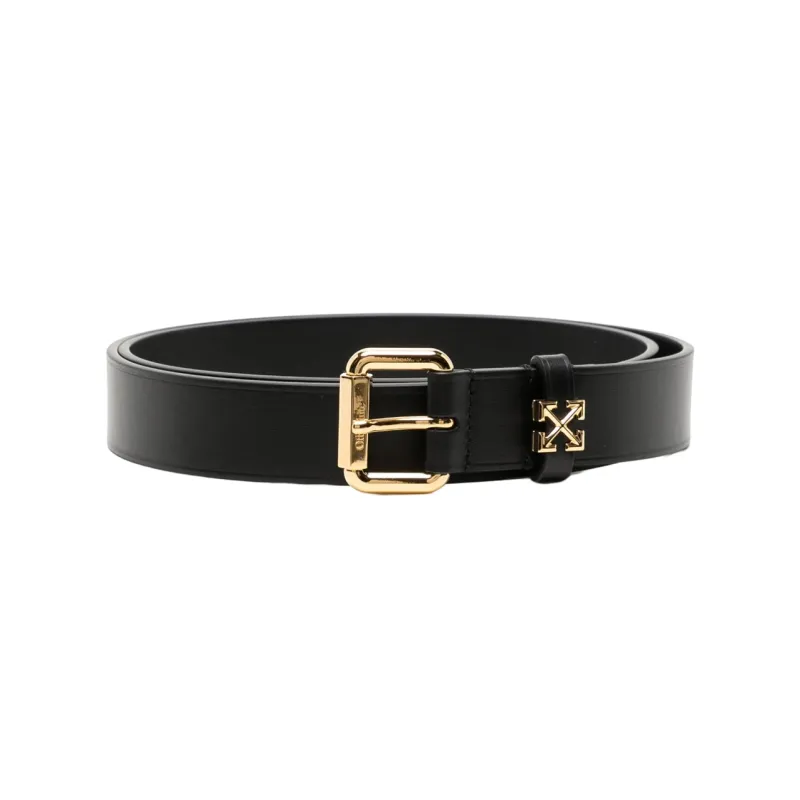 OFF-WHITE Leather Belts Men Black-0