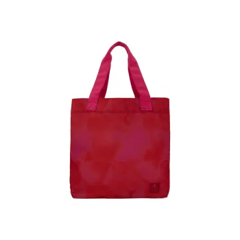 Champion Cotton Patchwork Canvas Canvas Bag Tote Bag Shopping Bag Handbag Shoulder Bag Women's Red