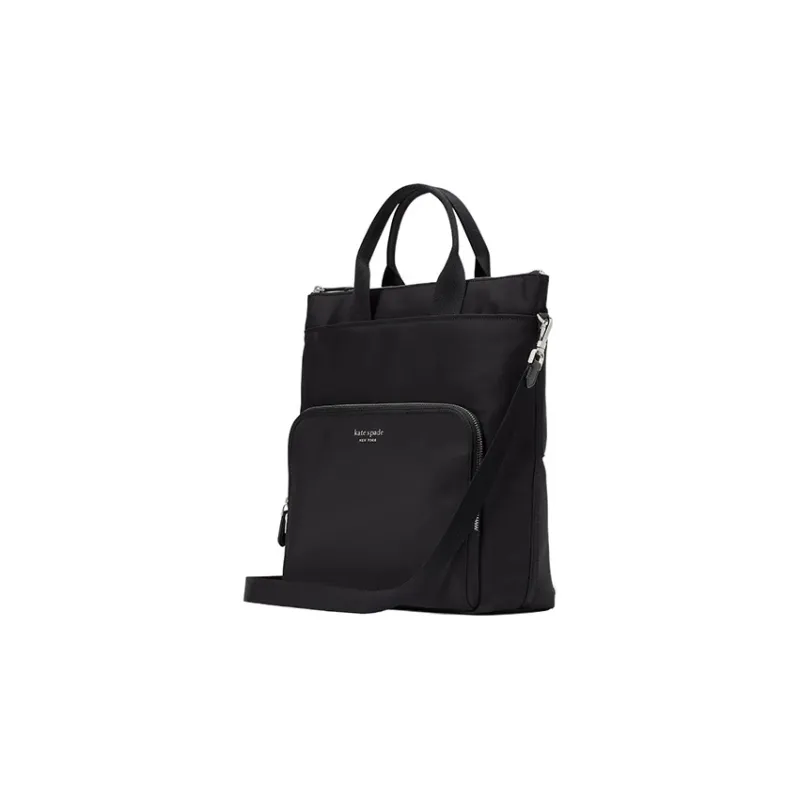 Kate Spade Recycled Nylon Backpack One Shoulder Handbag Large Size Women's Black-1