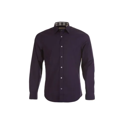 Burberry Shirts Men Purple