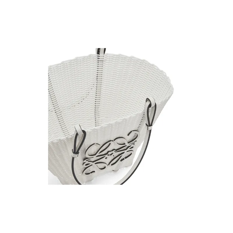 LOEWE Basket Polypropylene Handbags Shoulder Bags Women's White-3
