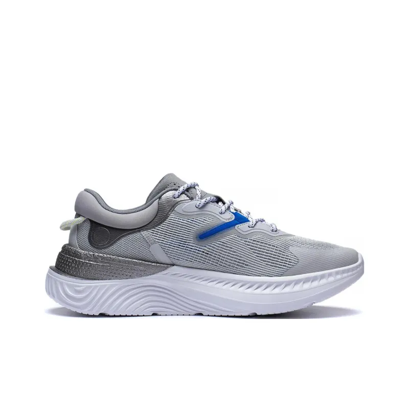 LiNing Spark Lite Anti Slip Wear Resistant Low Top Sports Casual Shoes Men's Gray Blue-1