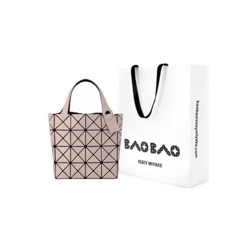 ISSEY MIYAKE Lucent Boxy Geometric Pattern Handbag-6