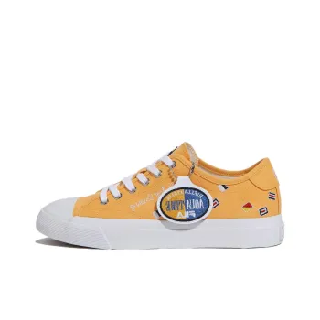 FILA Classic Kicks B V3 Anti-Slip Wear-Resistant Low-Top Skateboard Shoes Unisex Yellow White Korean Style