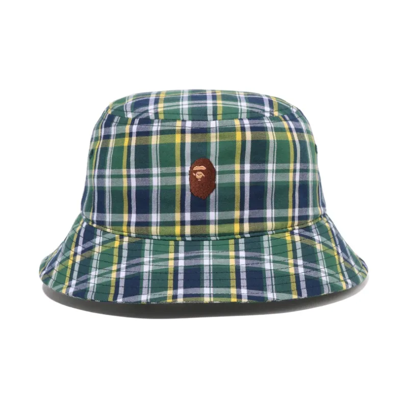 Bape Mini Bape Check Bucket Hat-1