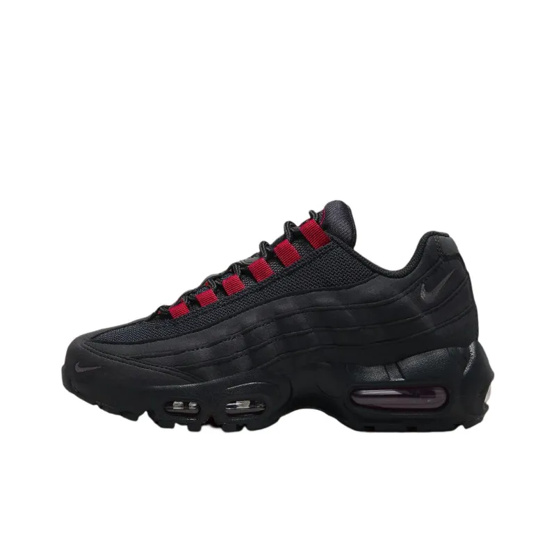 Nike Air Max 95 'Black Red' Durable Breathable Low-Top Sports Casual Shoes GS Black Red-0