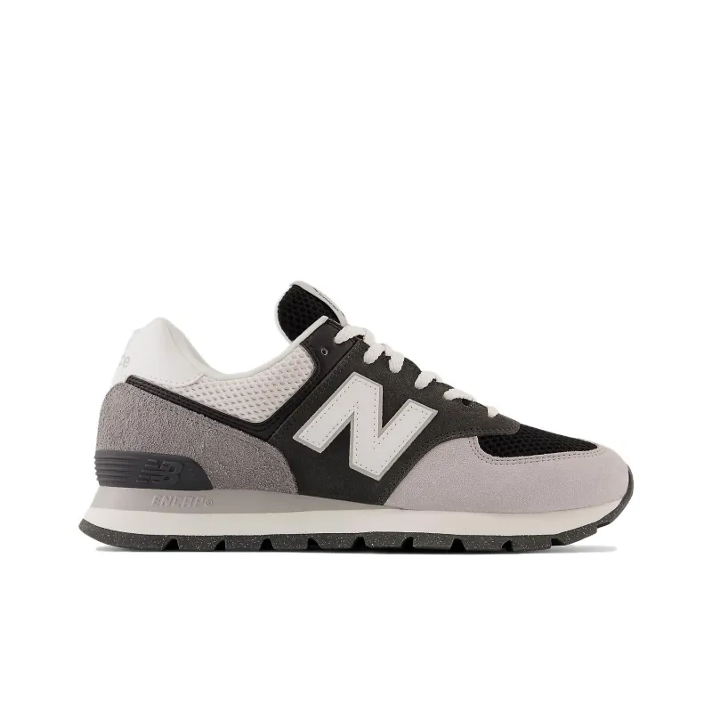 New Balance 574 Rugged Black Dark Grey Light Grey-1