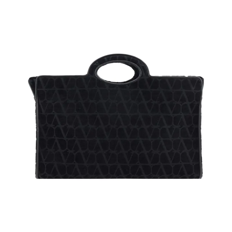 Valentino GARAVANI Polyester Tote Bag, Shopping Bag, Shoulder Bag, Crossbody Bag, Handbag Medium Size Men's Black-0