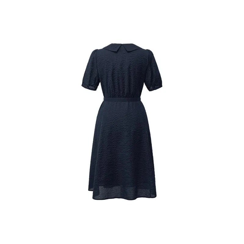 HAZZYS Short Sleeved Dresses Women's Navy Blue-1