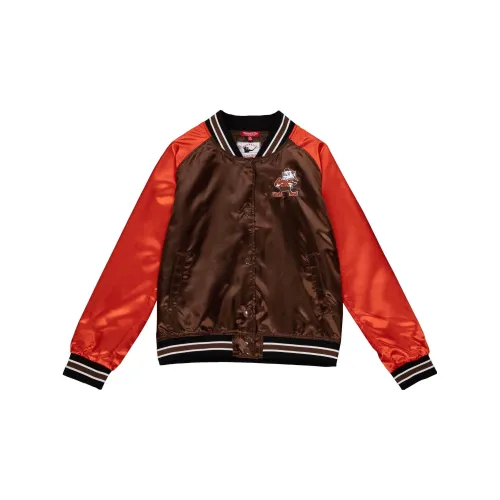 Mitchell Ness Jackets Women's Red Brown