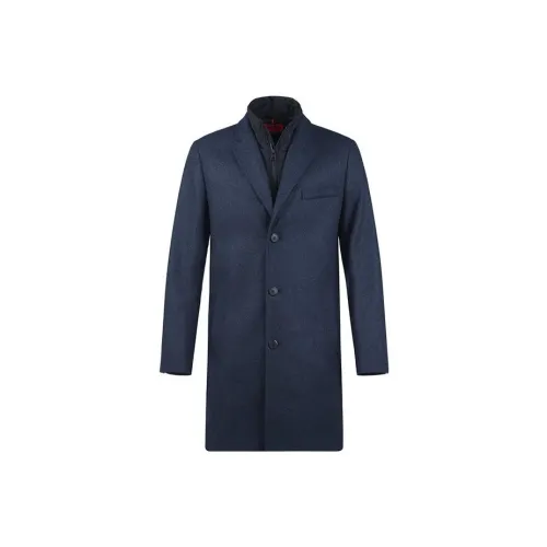 HUGO BOSS Coats Men Ink Blue