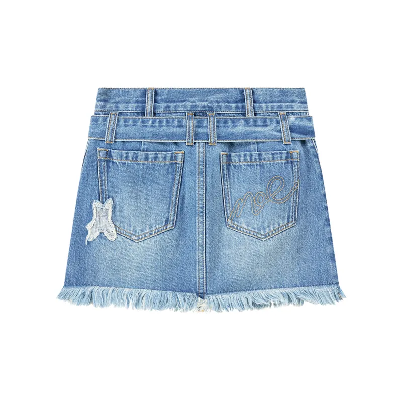 NO ONE ELSE Denim Short Skirts Women's-1