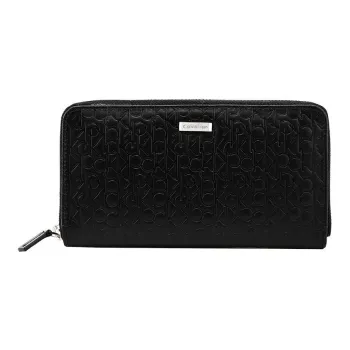 CK/Calvin Klein PU Clutches Wallets Regular Men's Black