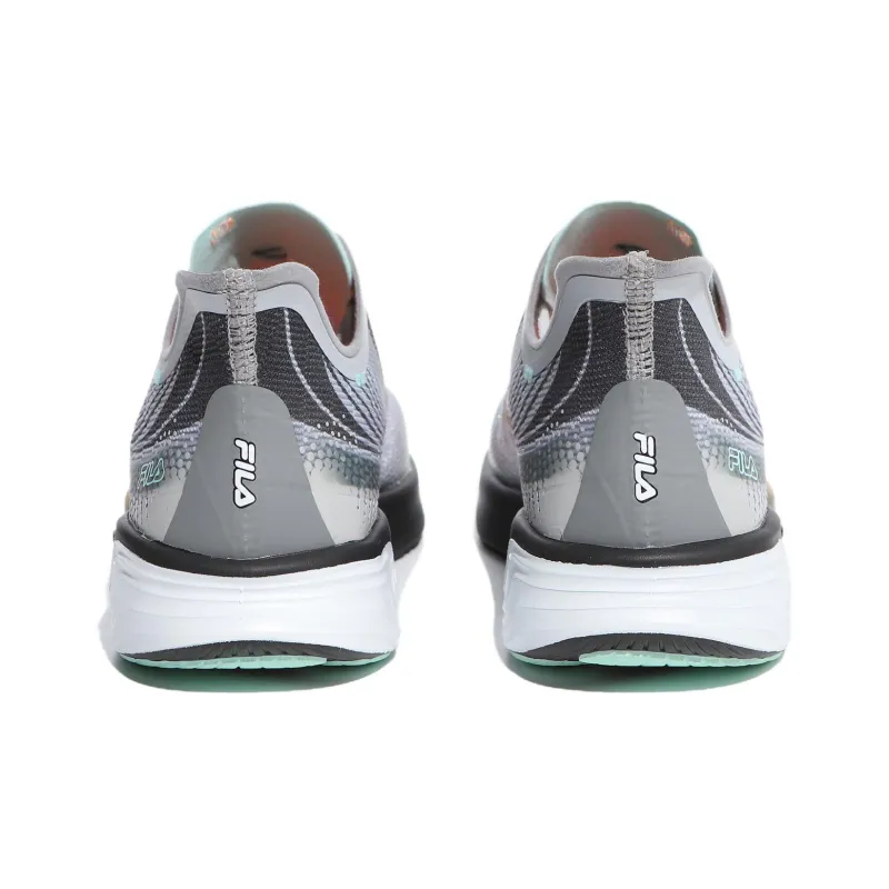 FILA Racer Cushioning Wear Resistant Low Top Casual Running Shoes Unisex Gray Yellow Korean Style-2