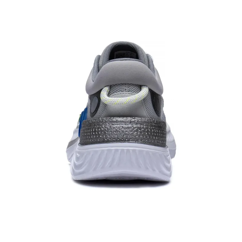 LiNing Spark Lite Anti Slip Wear Resistant Low Top Sports Casual Shoes Men's Gray Blue-5