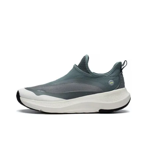 LiNing SOFT GO Anti Slip And Wear Resistant Breathable Low Top Sports Casual Shoes Men's Gray Blue