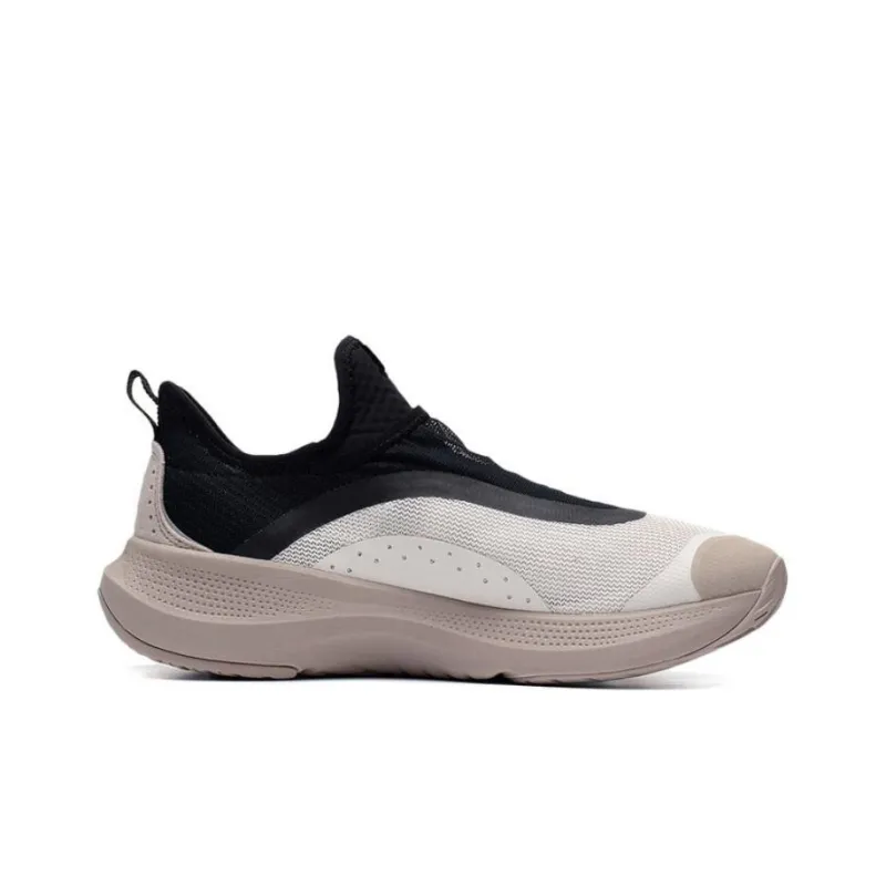 LiNing Soft Go Anti Slip And Wear Resistant Breathable Low Top Sports Casual Shoes Men's Gray Black-1