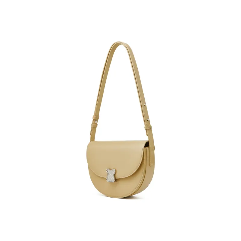 FIEDLE&SISSI Top Grain Cow Leather Portable Crossbody Bag, Shoulder Bag Regular Women's Piano Black-10