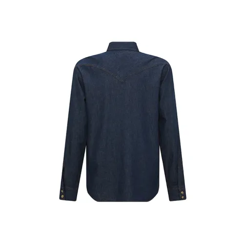 VERSACE JEANS COUTURE Shirts Men Blue