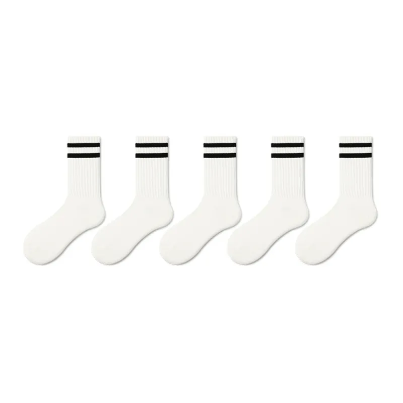 SHIWAJI Mid Calf Socks Unisex 5 Pack-0