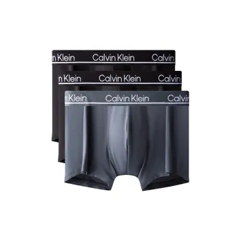 CALVIN KLEIN Bison Gray/Fish Tail Gray/Space Black Men's 3 Pack
