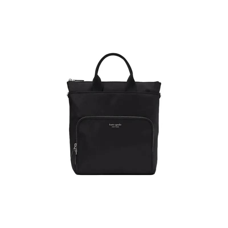 Kate Spade Recycled Nylon Backpack One Shoulder Handbag Large Size Women's Black-0