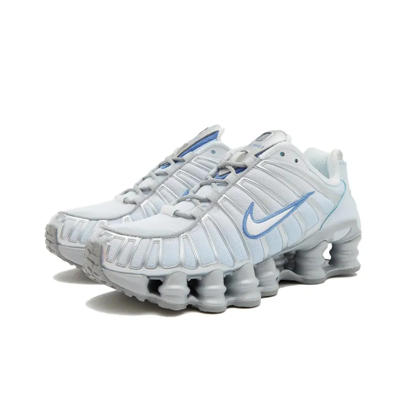 Nike Shox TL Series 'Grey Light Blue' Durable Breathable Low Top Running Shoes Men's White Blue-1