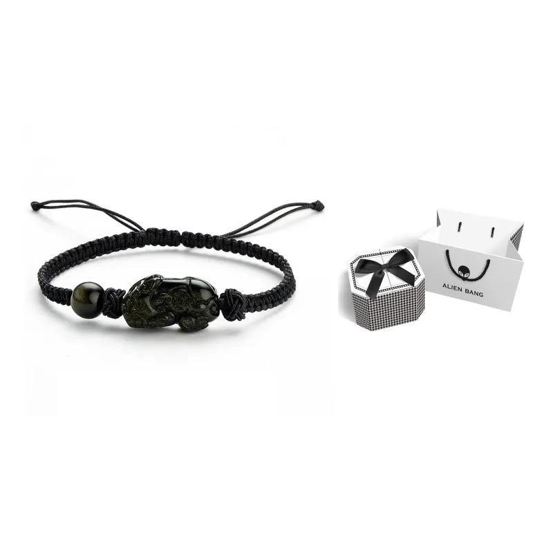 ALIEN BANG Obsidian Bracelets Men's-3