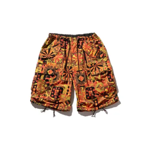 Beams Casual Shorts Men Orange