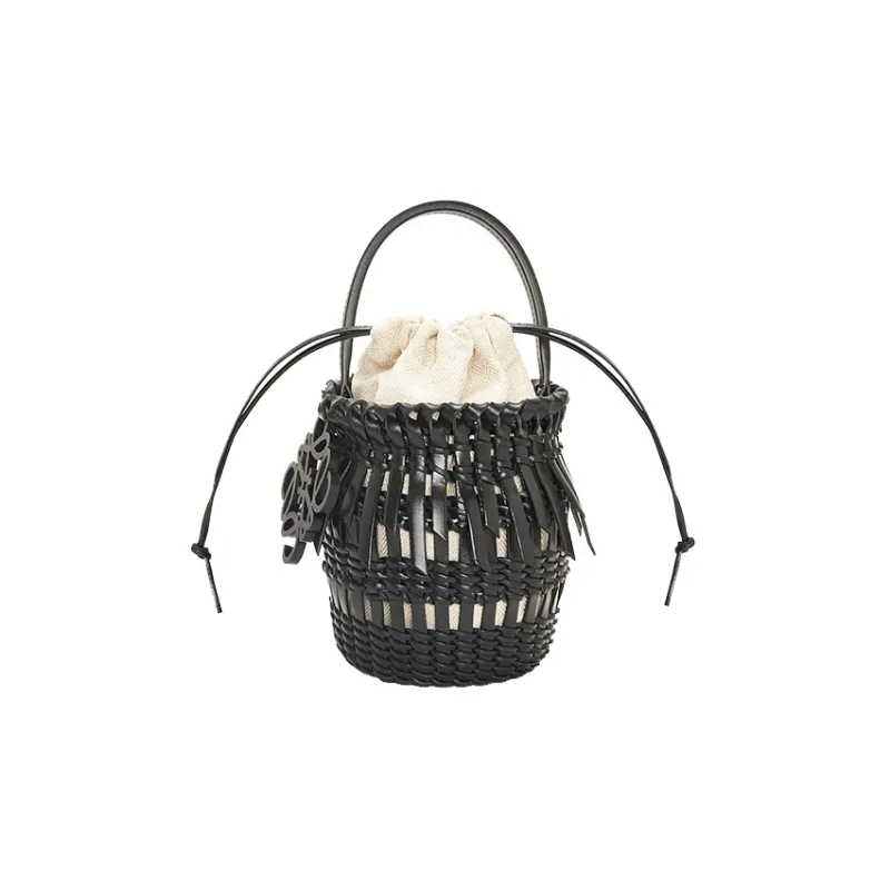 LOEWE Cow Leather Shoulder Bag, Crossbody Bag, Handbag Trumpets Women's Black-1