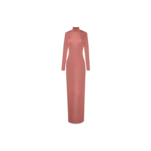 SAINT LAURENT Long-Sleeved Dresses Women's Rose