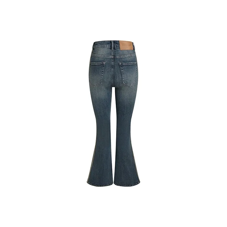 LIUREGALI Jeans Women's Navy Blue-1