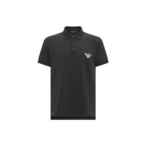 EMPORIO ARMANI Polo Shirts Men Black