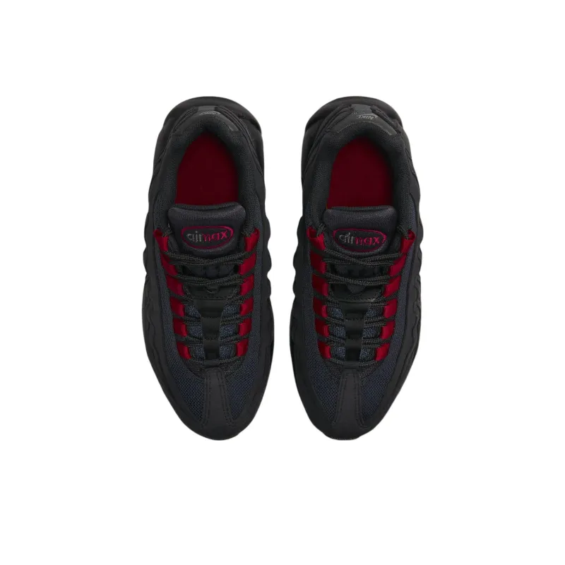 Nike Air Max 95 'Black Red' Durable Breathable Low-Top Sports Casual Shoes GS Black Red-3