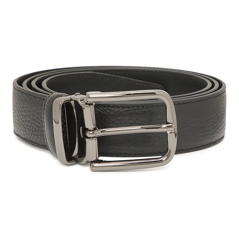 EMPORIO ARMANI Business Minimalist Style Pin Buckle Belt 3.5CM Width Men's-0