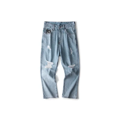 HALEBOSS Jeans Unisex Blue