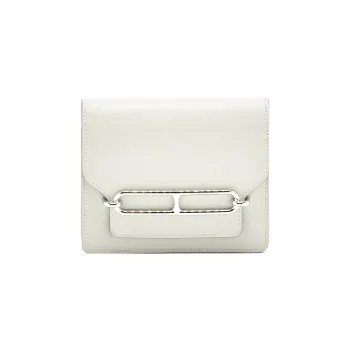 HERMES Roulis Evercolor Calfskin Pig Nose Bag Wallet Women's 80Gris Perle Pearl Gray